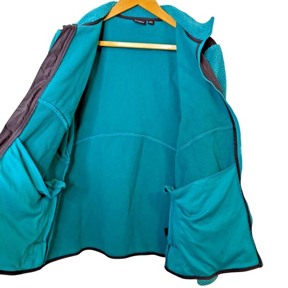 FILA‎ Sport Full Zip Plush Fleece Women's Green & Black Jacket Size XL - Picture 11 of 13